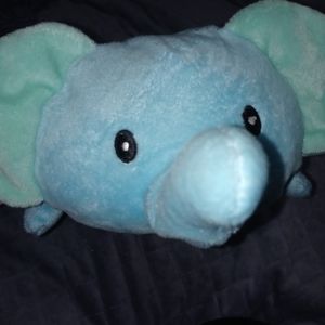 Baby Blue Velour Elephant Stuffed animal